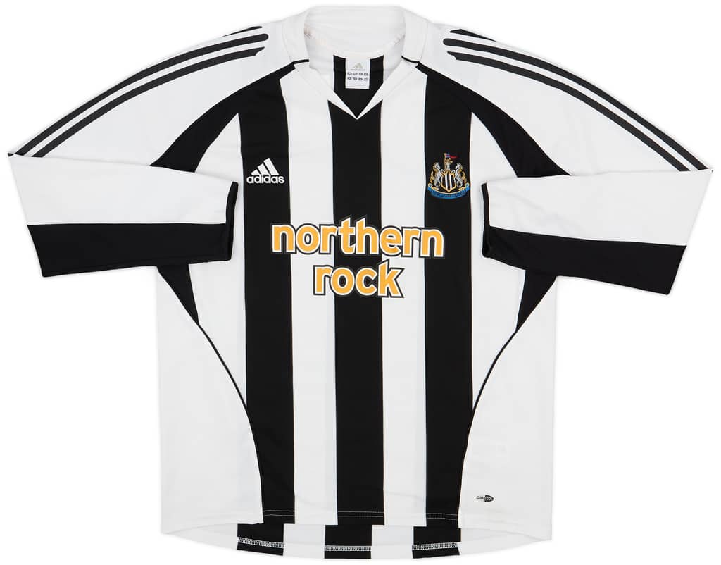 2005-07 Newcastle Home L/S Shirt Shearer #9 - 10/10 - (L)