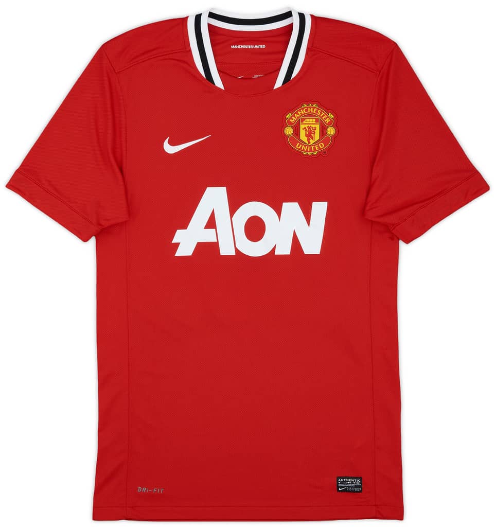 2011-12 Manchester United Home Shirt Evra #3 - 8/10 - (S)