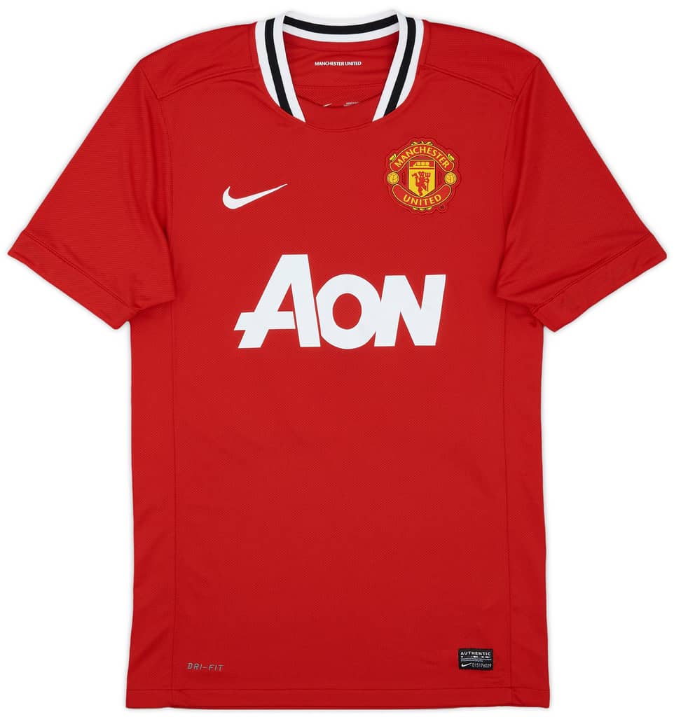 2011-12 Manchester United Home Shirt Evra #3 - 6/10 - (S)