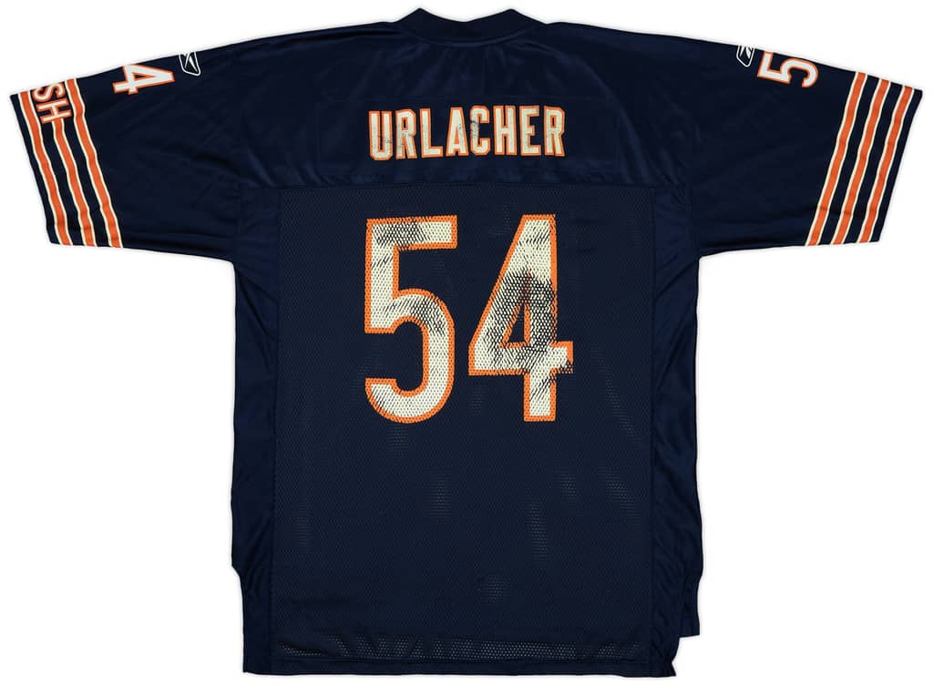 2007 Chicago Bears Urlacher #54 Reebok On Field Home Jersey - 5/10 - (L)