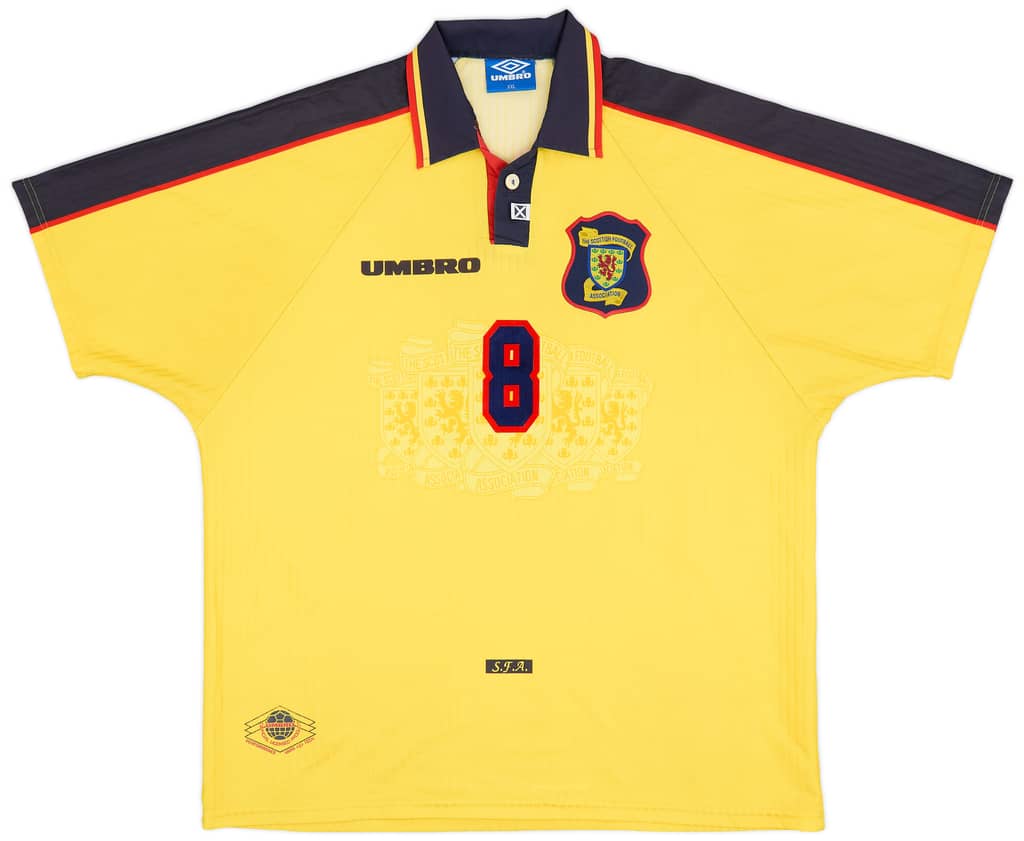 1996-99 Scotland Away Shirt Burley #8 - 9/10 - (XXL)