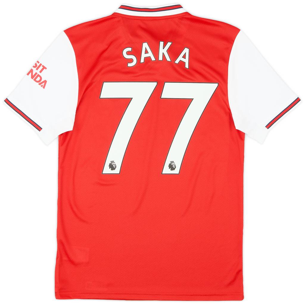 2019-20 Arsenal Home Shirt Saka #77 (S)