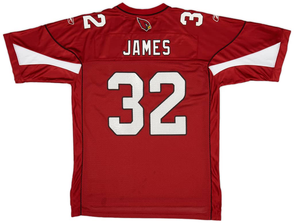2006 Arizona Cardinals James #32 Reebok On Field Home Jersey (Very Good) L