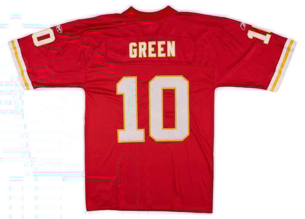 2001 Kansas City Chiefs Green #10 Reebok Home Jersey (Very Good) M