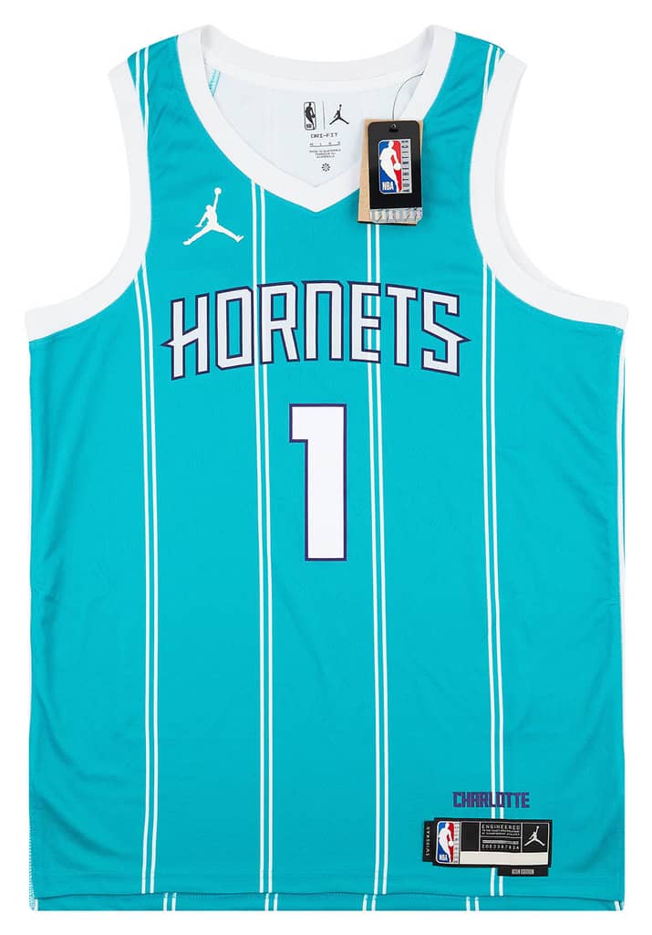 2022-24 Charlotte Hornets Ball #1 Jordan Swingman Away Jersey (M)