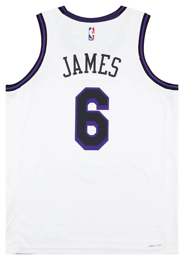 2022-23 LA Lakers James #6 Nike Swingman Alternate Jersey (M)