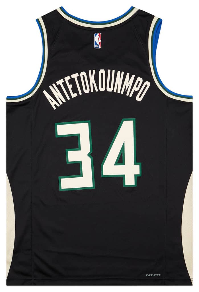 2022-24 Milwaukee Bucks Antetokounmpo #34 Jordan Swingman Alternate Jersey (M)