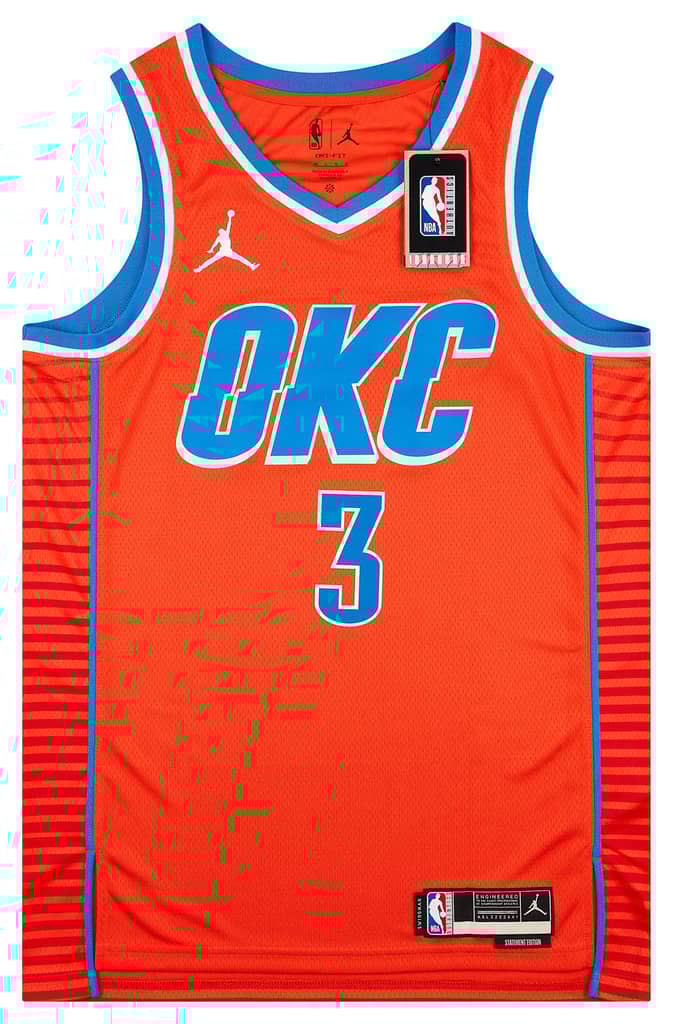 2021-24 Oklahoma City Thunder Giddey #3 Jordan Swingman Alternate Jersey (S)