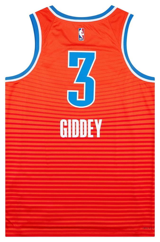 2021-24 Oklahoma City Thunder Giddey #3 Jordan Swingman Alternate Jersey (S)