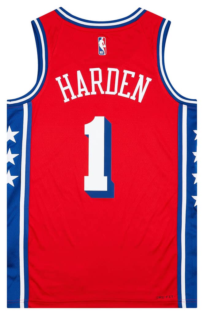 2022-23 Philadelphia 76ers Harden #1 Jordan Swingman Alternate Jersey (S)