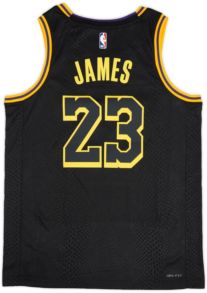 2019-20 LA Lakers James #23 Nike Swingman Black Mamba Jersey (S)