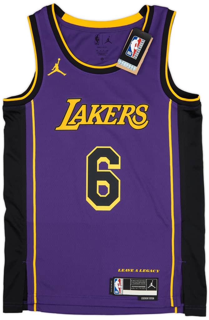 2022-23 LA Lakers James #6 Jordan Swingman Alternate Jersey (XL)