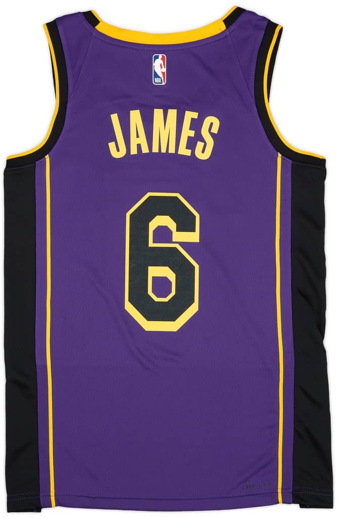 2022-23 LA Lakers James #6 Jordan Swingman Alternate Jersey (XXL)