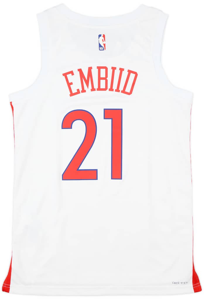 2022-23 Philadelphia 76ers Embiid #21 Nike Swingman Alternate Jersey (S)