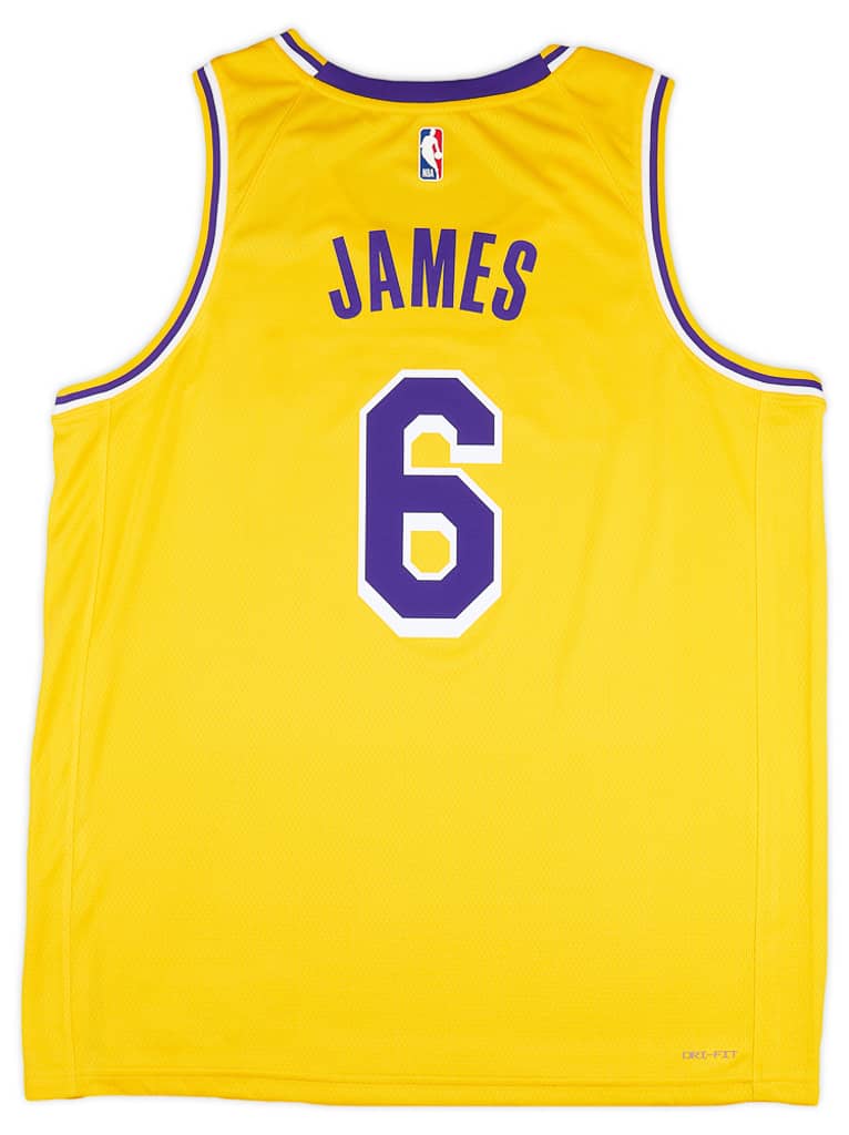 2021-23 LA Lakers James #6 Nike Swingman Away Jersey (XL)