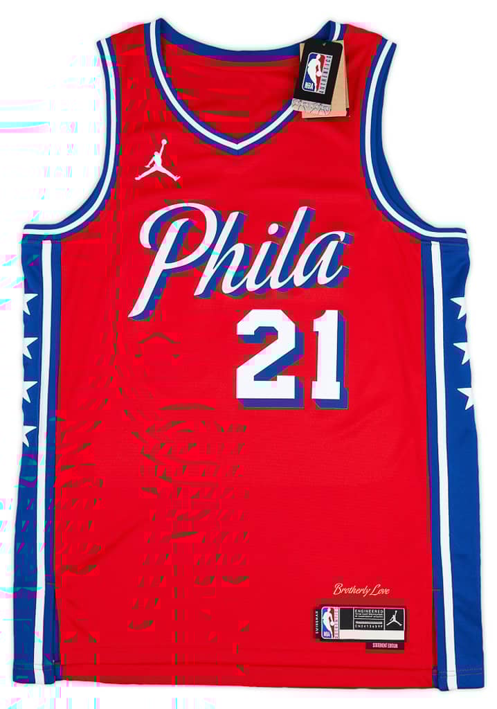 2020-24 Philadelphia 76ers Embiid #21 Jordan Swingman Alternate Jersey (S)