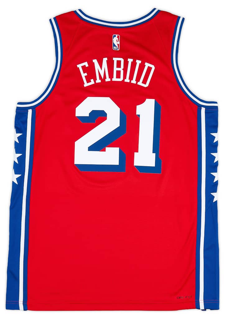 2020-24 Philadelphia 76ers Embiid #21 Jordan Swingman Alternate Jersey (S)