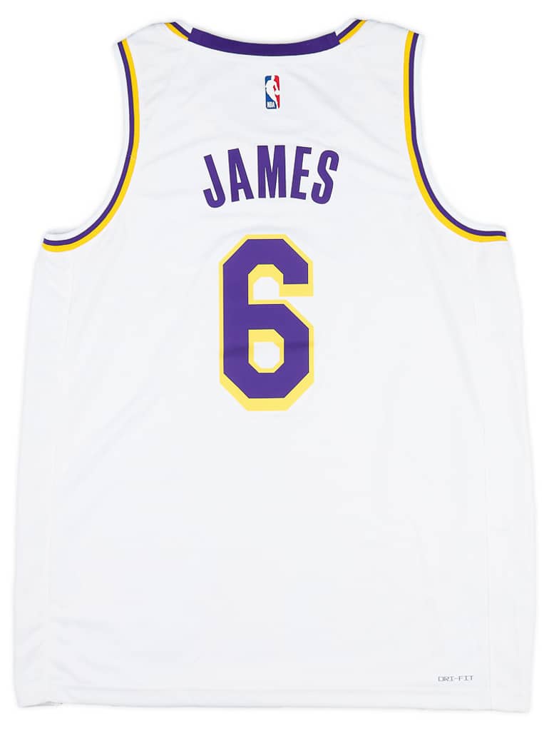 2021-23 LA Lakers James #6 Nike Swingman Home Jersey (M)