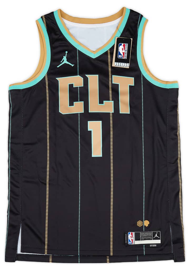 2022-23 Charlotte Hornets Ball #1 Jordan Swingman Alternate Jersey (S)