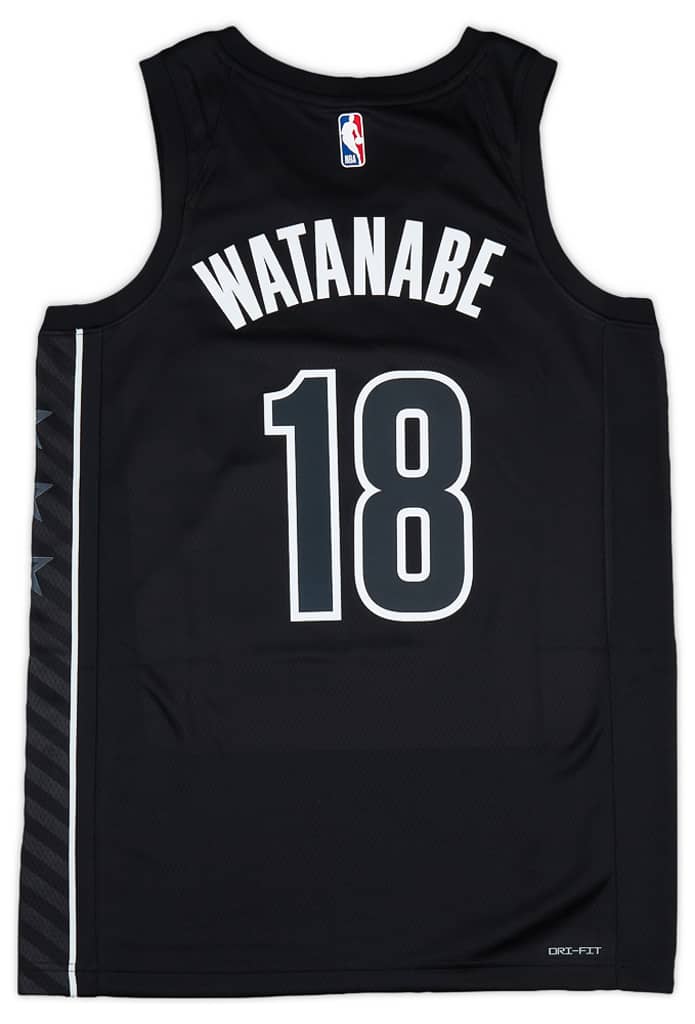 NETS WATANABE ユニフォーム 48 2022-23 Brooklyn Nets Watanabe #18 Jordan Swingman Alternate