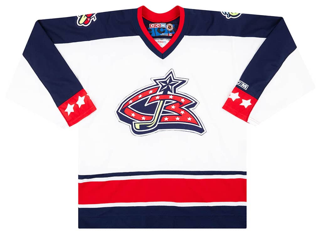 2000-01 Columbus Blue Jackets CCM Home Jersey (Excellent) L