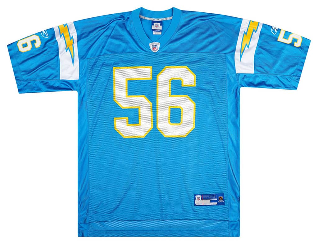 2005-06 San Diego Chargers Merriman #56 Reebok On Field Alternate Jersey (Excellent) XL