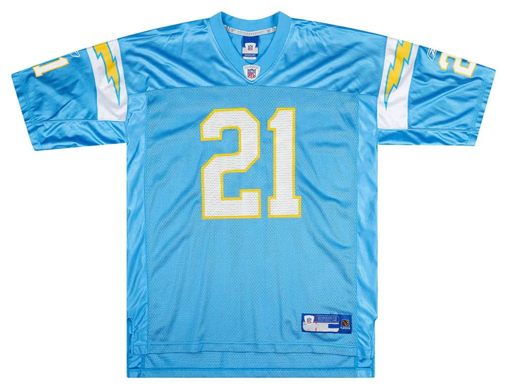 2005-06 San Diego Chargers Tomlinson #21 Reebok On Field Alternate Jersey (Excellent) XL