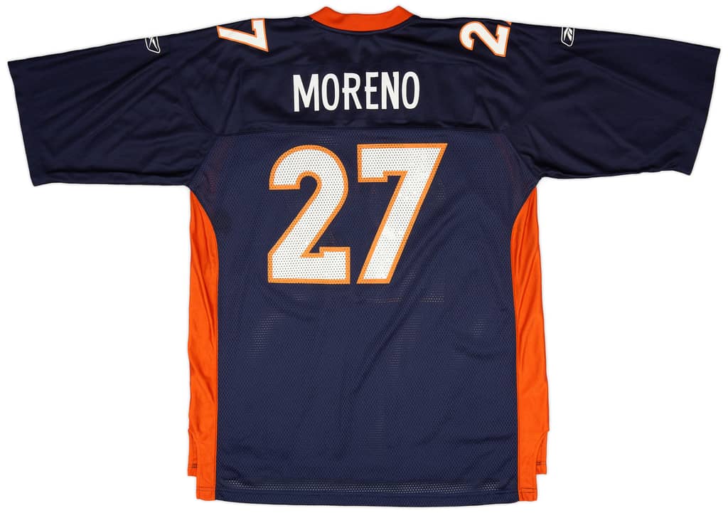 2009-11 Denver Broncos Moreno #27 Reebok On Field Home Jersey (Very Good) XL