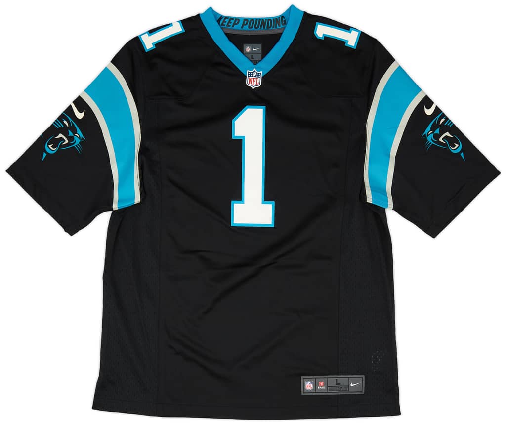2012-19 Carolina Panthers Newton #1 Nike Game Home Jersey (Excellent) XL