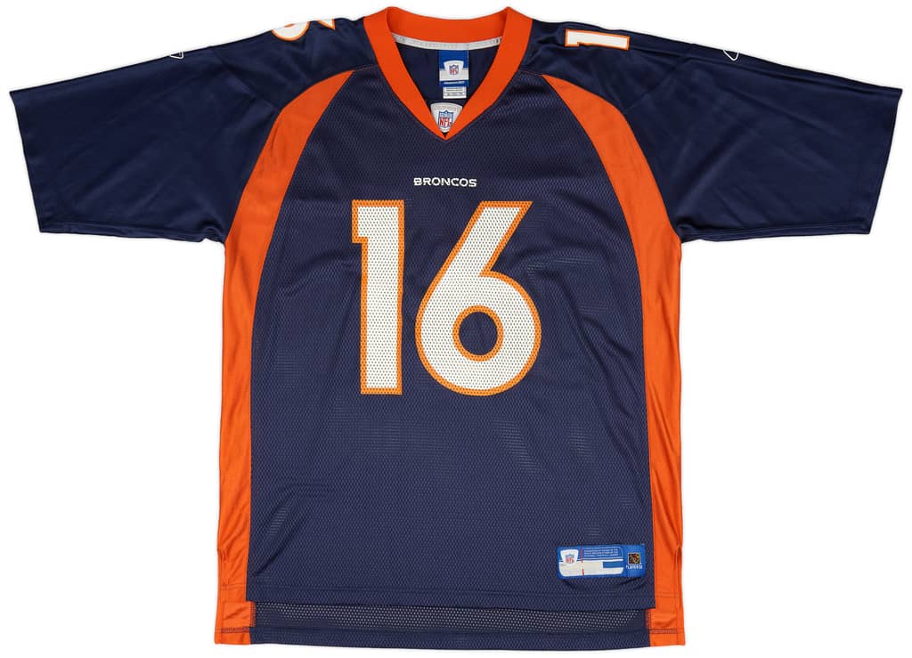 2005-06 Denver Broncos Plummer #16 Reebok On Field Home Jersey (Very Good) XL