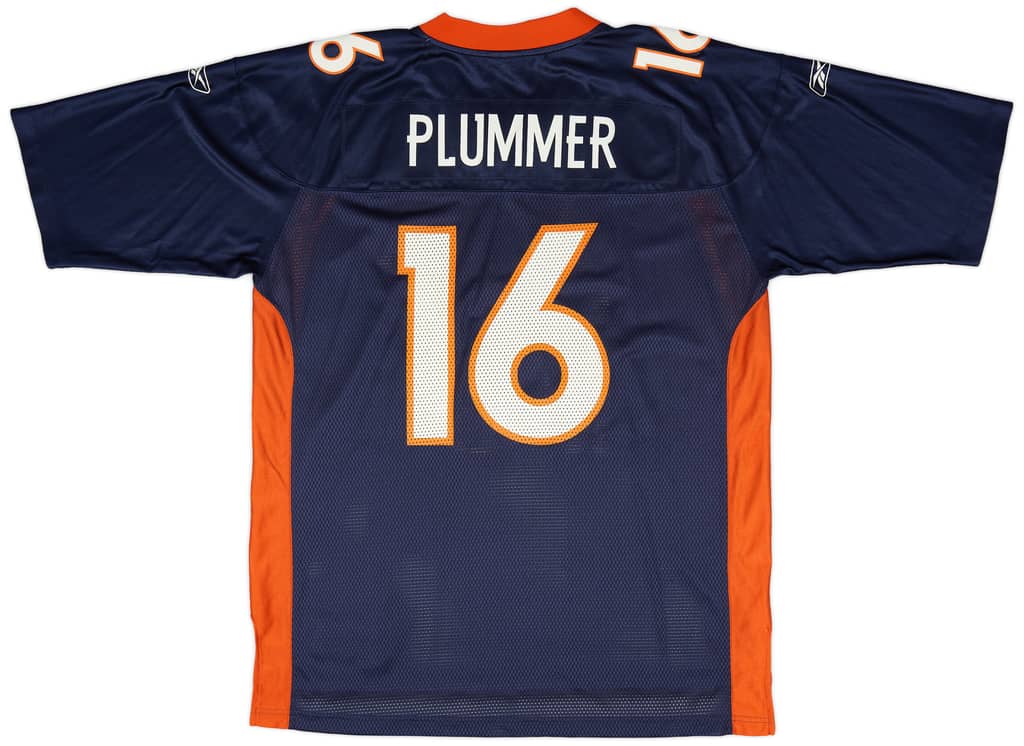 2005-06 Denver Broncos Plummer #16 Reebok On Field Home Jersey (Very Good) XL