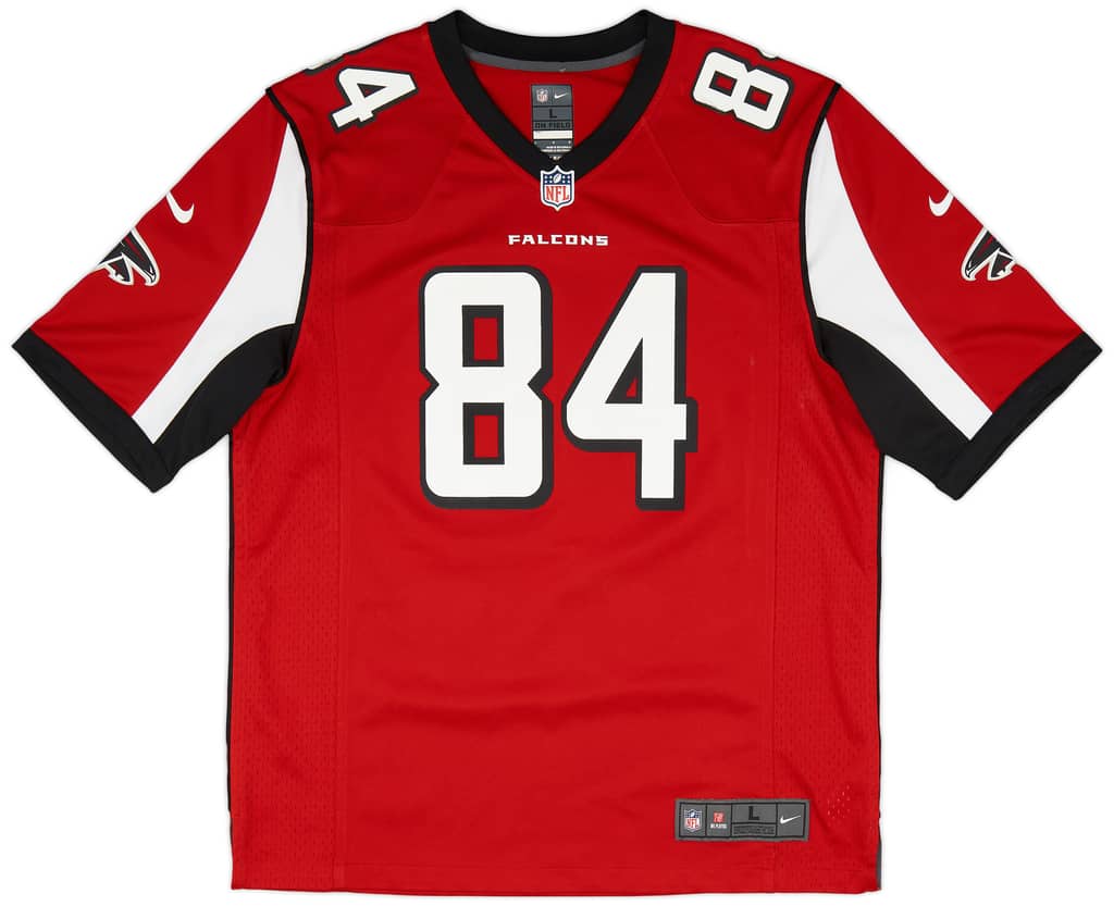 2012-15 Atlanta Falcons White #84 Nike Game Home Jersey (Very Good) L
