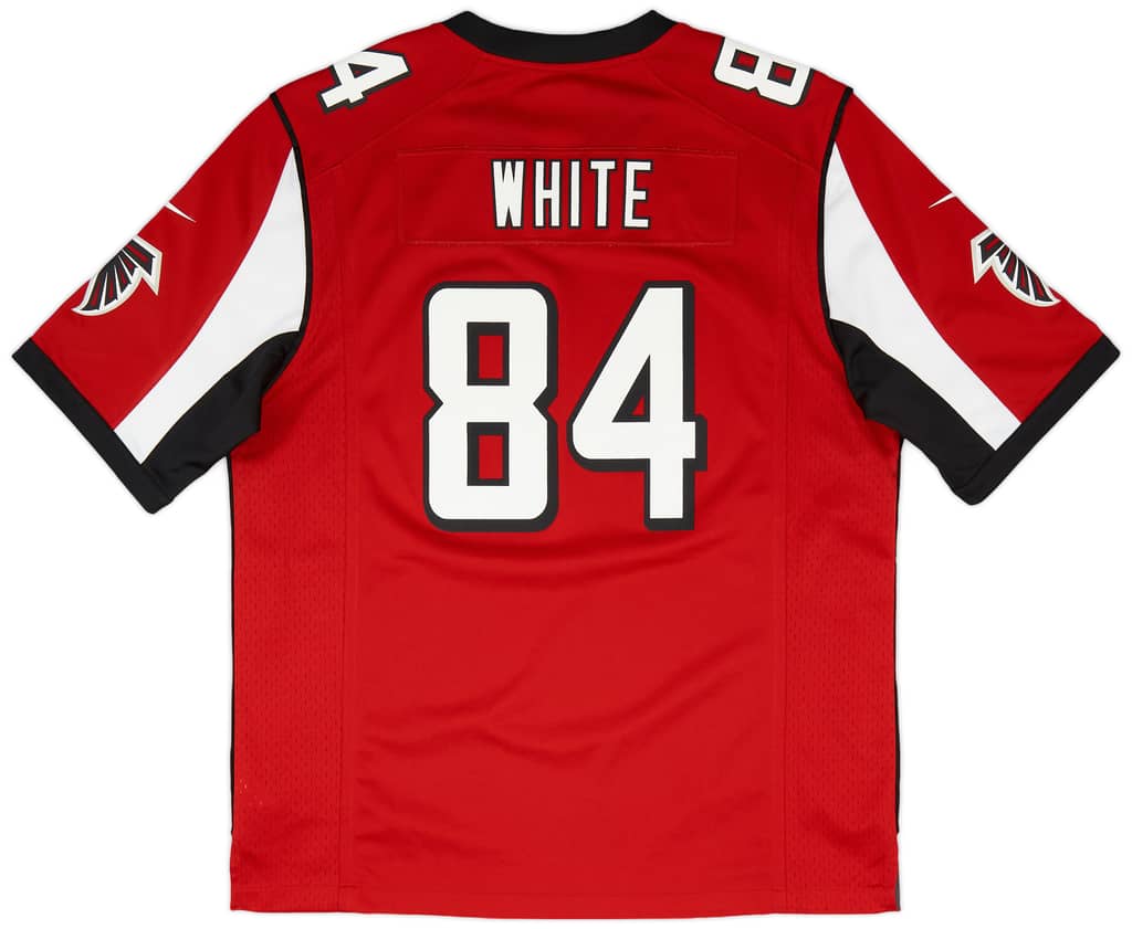 2012-15 Atlanta Falcons White #84 Nike Game Home Jersey (Very Good) L