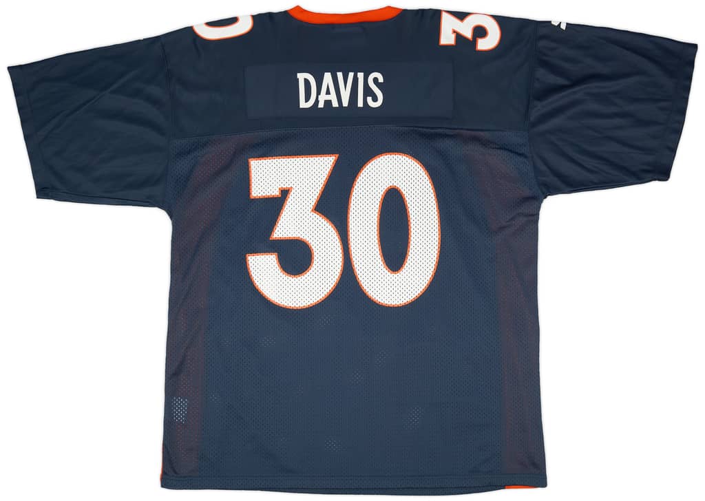 1997-00 Denver Broncos Davis #30 Starter Home Jersey (Excellent) XXL