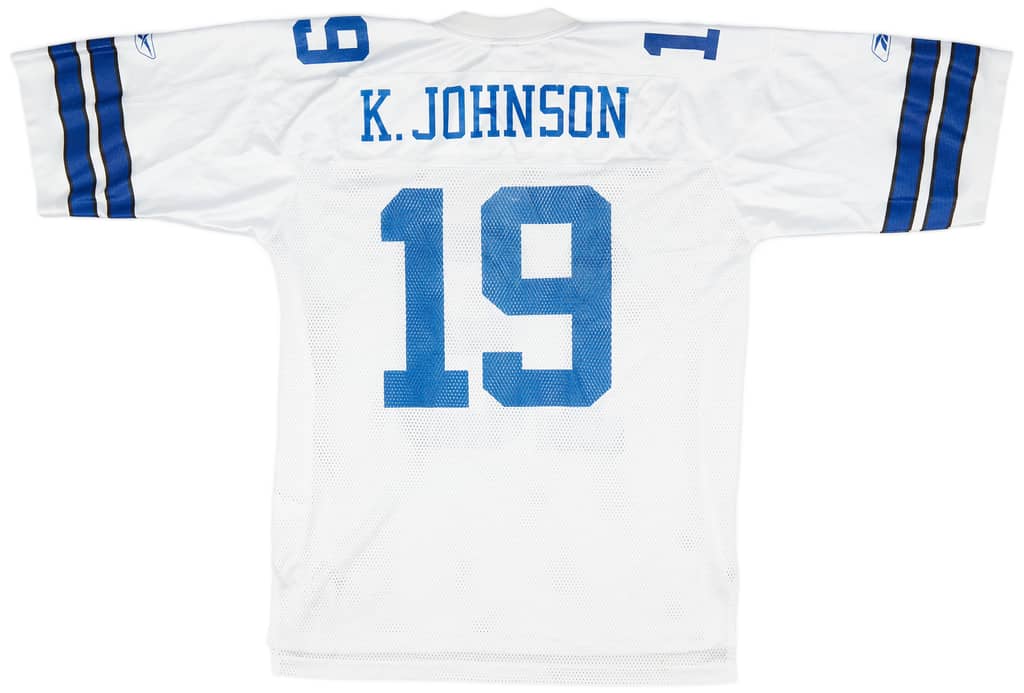 2004 Dallas Cowboys K. Johnson #19 Reebok On Field Away Jersey (Excellent) L