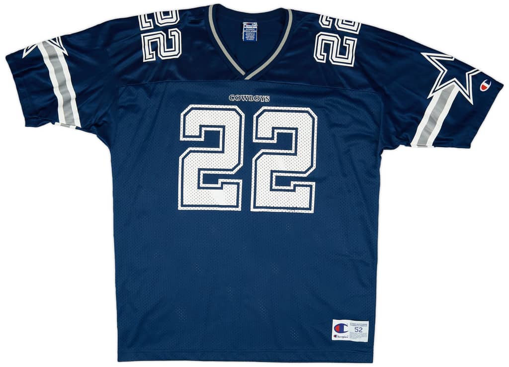 1996-00 Dallas Cowboys E. Smith #22 Champion Home Jersey (Very Good) XXL
