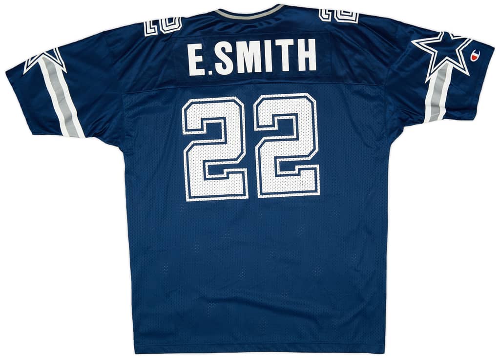 1996-00 Dallas Cowboys E. Smith #22 Champion Home Jersey (Very Good) XXL