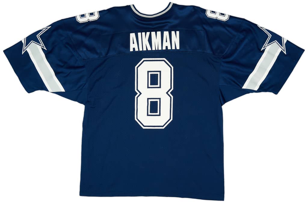 1996-00 Dallas Cowboys Aikman #8 Russell Athletic Home Jersey (Excellent) XXL