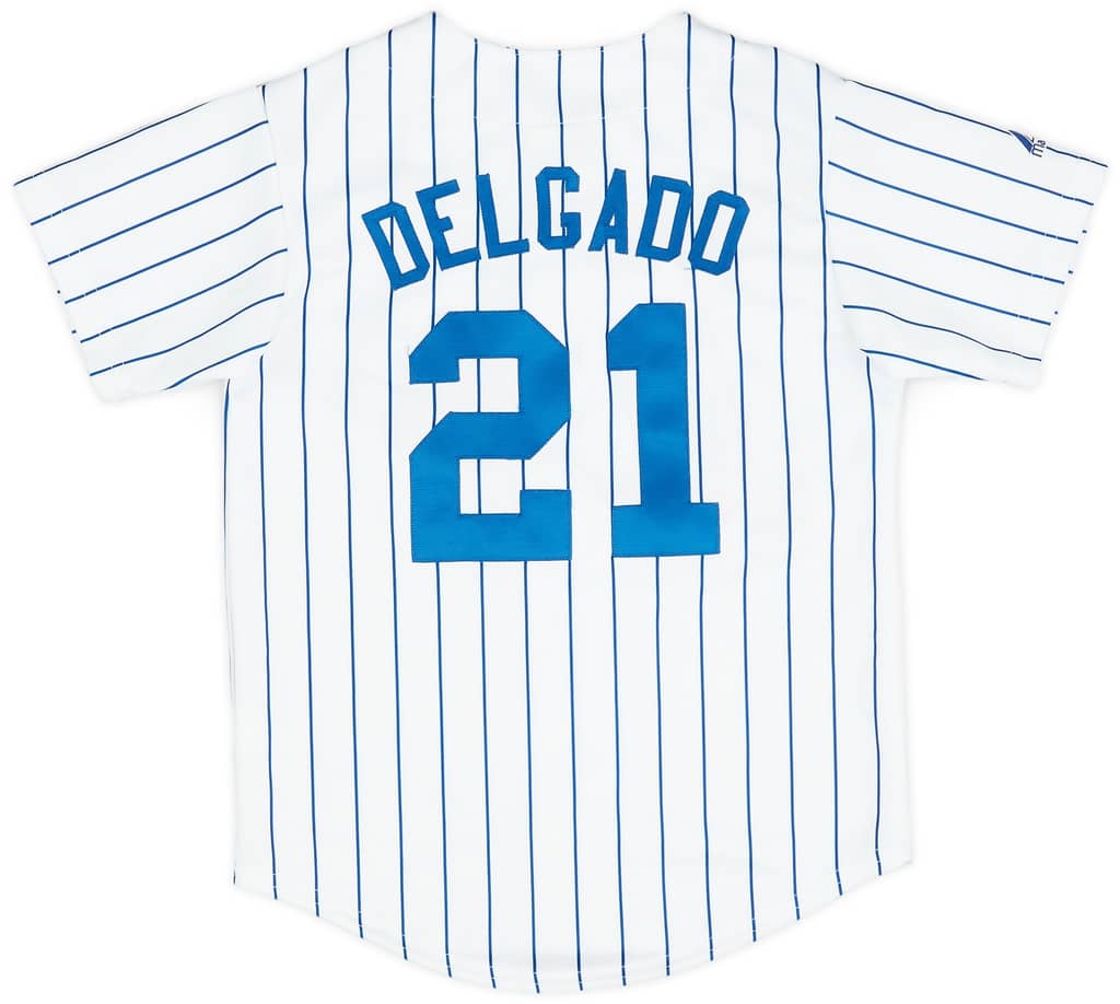 2006-08 New York Mets Delgado #21 Majestic Home Jersey (Excellent) S.Kids