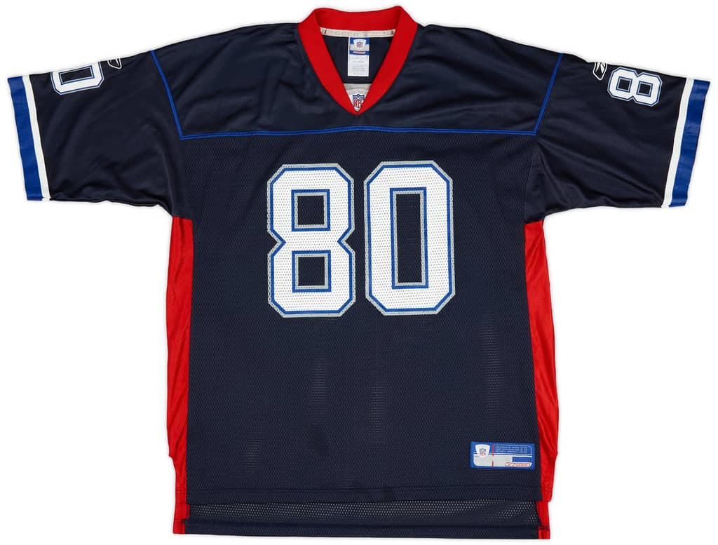 2002-04 Buffalo Bills Moulds #80 Reebok On Field Home Jersey (Excellent) XL