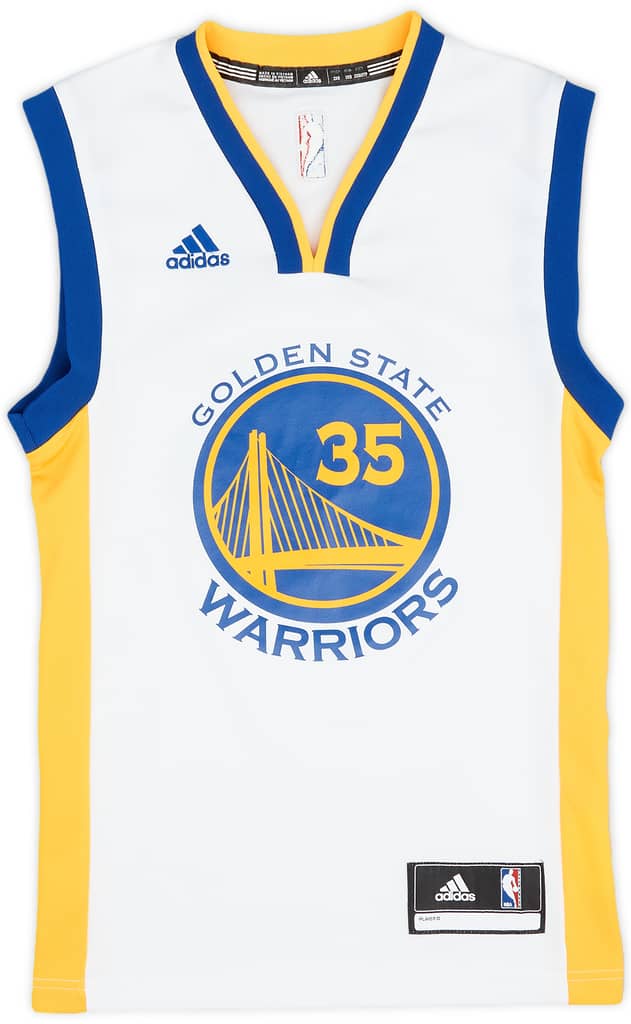 2016-17 Golden State Warriors Durant #35 adidas Home Jersey (Excellent) XXS