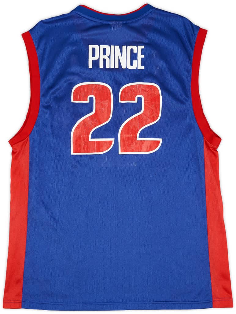 2004 Detroit Pistons Prince #22 Reebok Away Jersey (Very Good) L