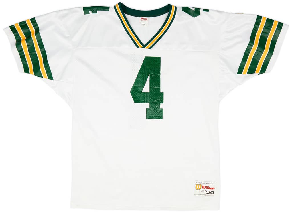 1992-96 Green Bay Packers Favre #4 Wilson Away Jersey (Very Good) XL