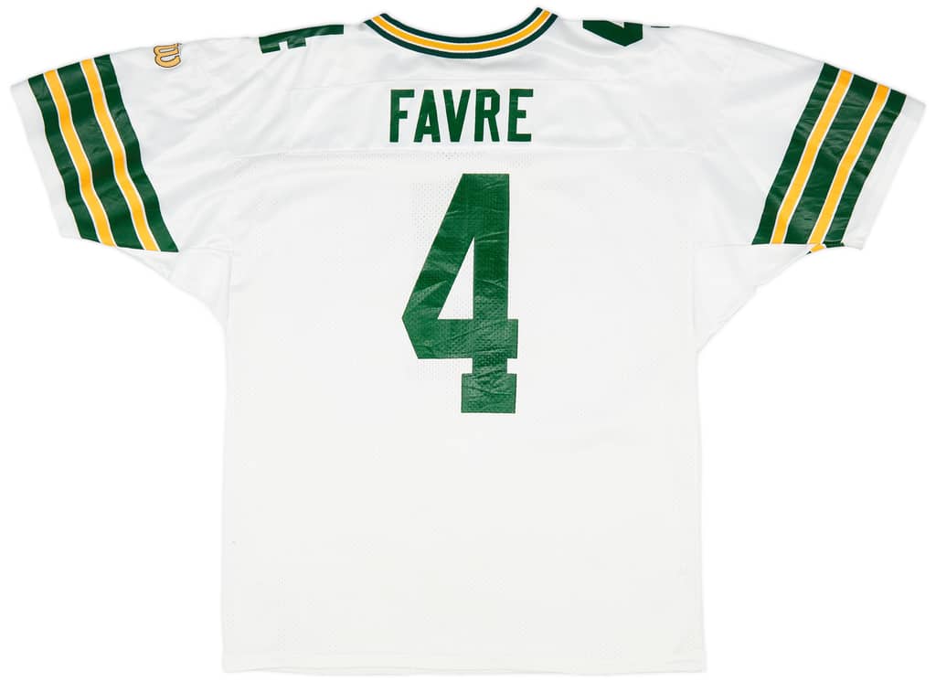 1992-96 Green Bay Packers Favre #4 Wilson Away Jersey (Very Good) XL