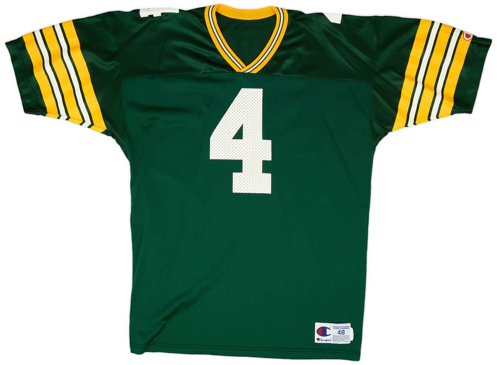 1992-96 Green Bay Packers Favre #4 Champion Home Jersey (Excellent) XL