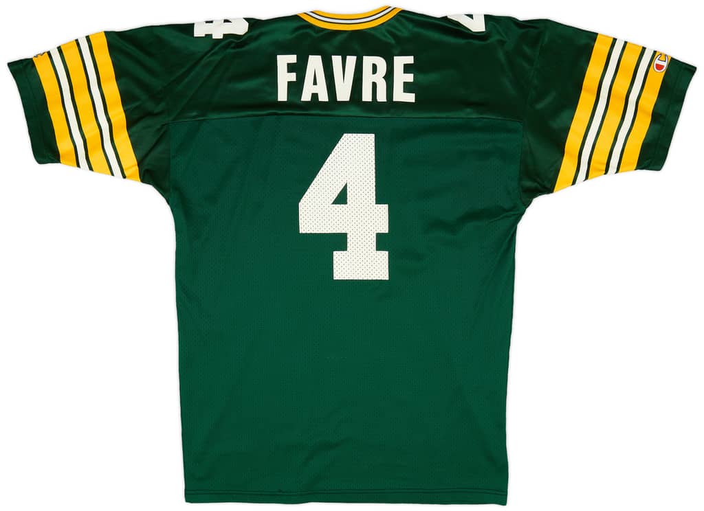 1992-96 Green Bay Packers Favre #4 Champion Home Jersey (Excellent) XL