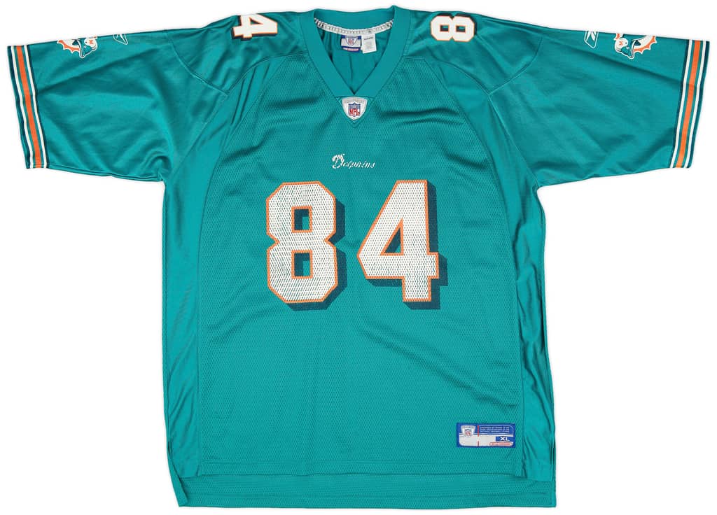 2002-04 Miami Dolphins Chambers #84 Reebok On Field Home Jersey (Very Good) XL