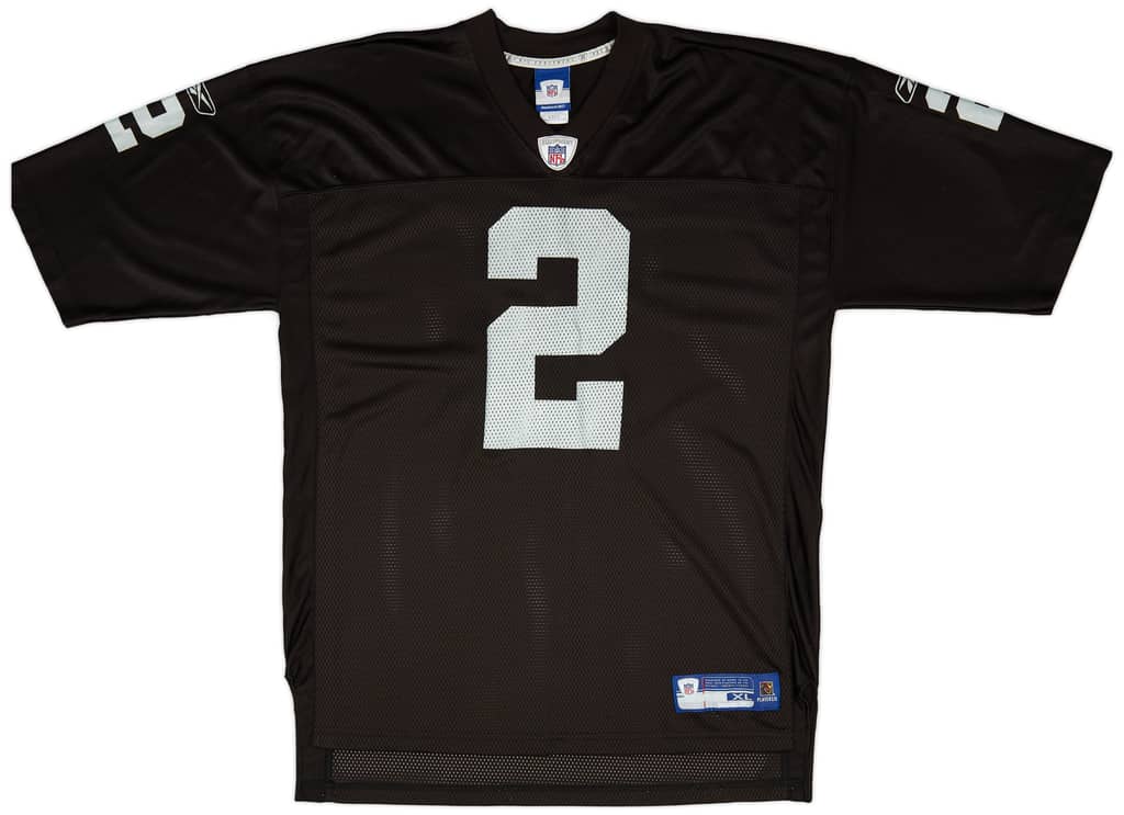 2007 Oakland Raiders Russell #2 Reebok On Field Home Jersey (Excellent) XL