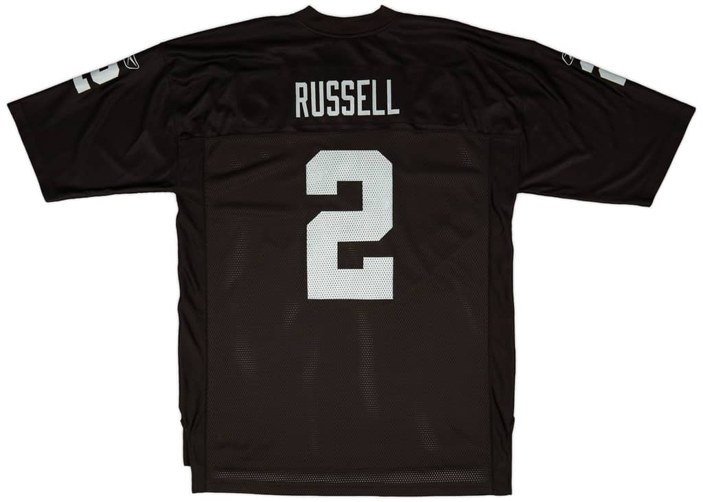 2007 Oakland Raiders Russell #2 Reebok On Field Home Jersey (Excellent) XL
