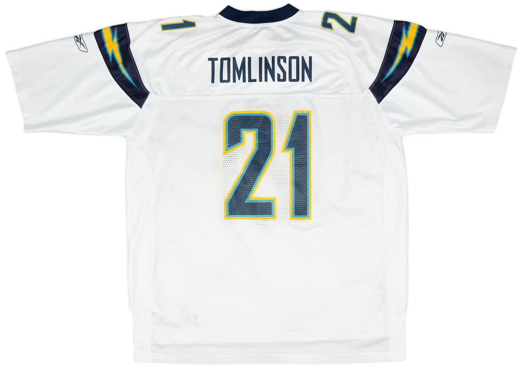 2008-09 San Diego Chargers Tomlinson #21 Reebok On Field Away Jersey (Very Good) XXL